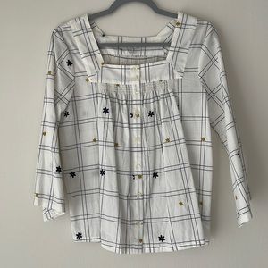 Madewell Floral Buttoned Blouse XS